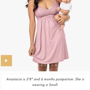 Kindred bravery Lucille clip down nursing and maternity nightgown